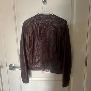 Leather Bomber Jacket